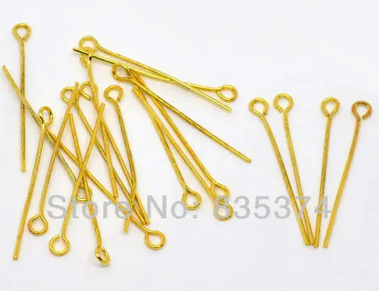 

Free Shipping 2000pcs silver Plated Eye Pins 30x0.7mm Jewelry Findings