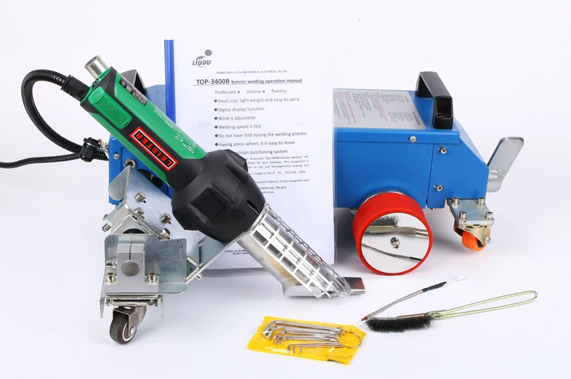 3400W HEAT JOINTER PVC BANNER WELDER MACHINE FOR SOLVENT WATER PRINTER flex banner seaming machine hot air welder | Инструменты