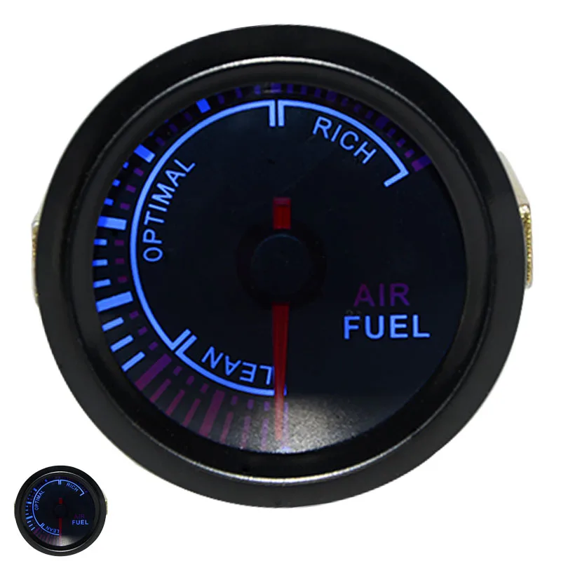 Air Fuel Ratio 52 мм Boost/вакуум/Температура воды/Температура масла/Масляный Пресс/Напряжение/Тахометр/соотношение воздушного топлива/EGT датчик Аналоговый синий светодиод+ 52 мм Gauge Pods - Цвет: Air Fuel Ratio