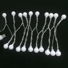 2 м 3 4 5 10 светодиодная гирлянда с сказочным шаром DC5V USB для улицы