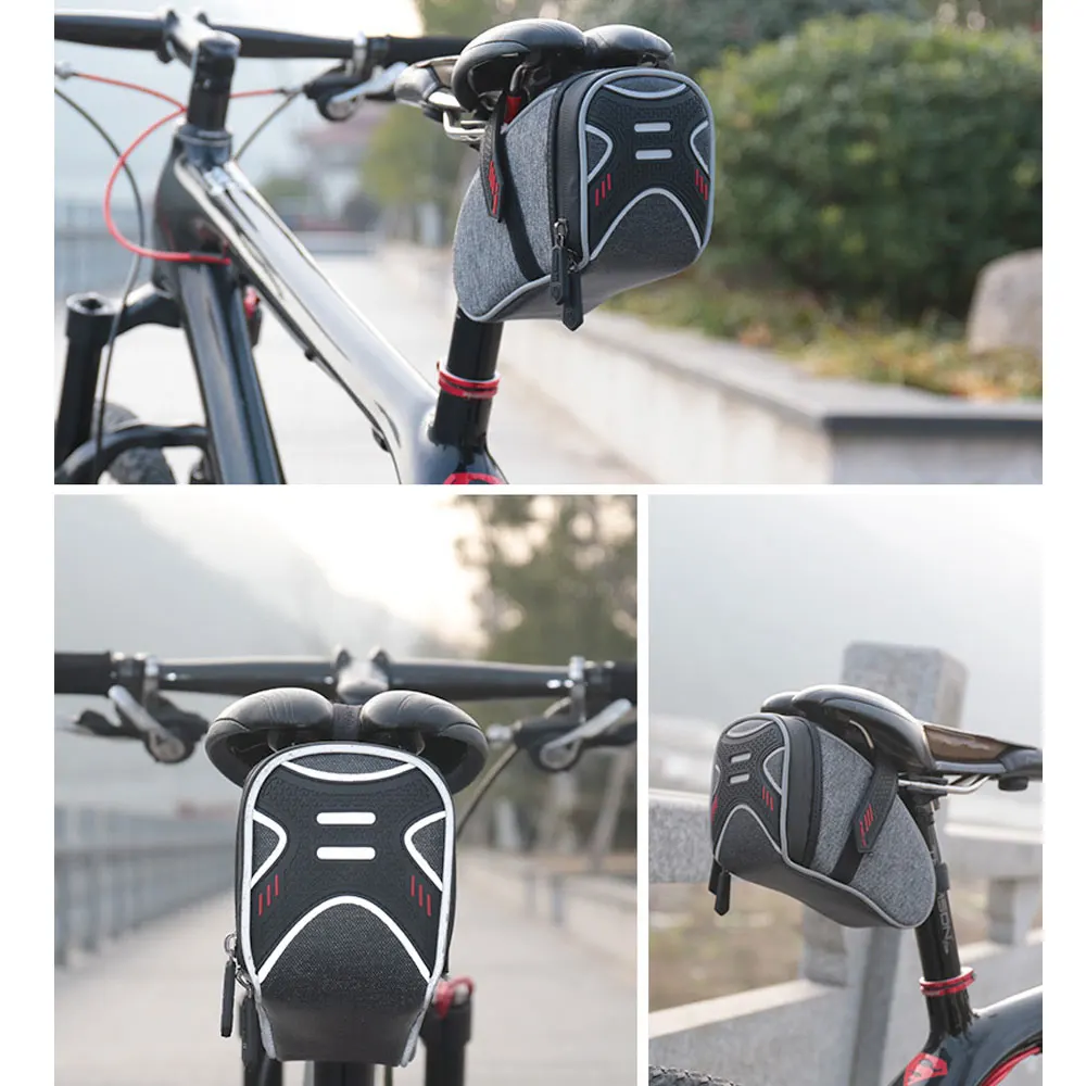 Со светоотражателями для велосипеда седельная сумка Водонепроницаемая Bolsa Bicicleta велосипедная сумка Труба задний хвост Подседельный штырь велосипедная сумка