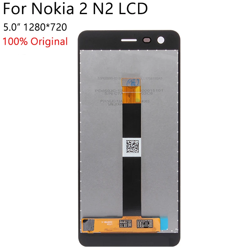 100% оригинальный для Nokia 2 N2 TA 1007 1029 1023 1035 1011 ЖК дисплей сенсорный экран дигитайзер в