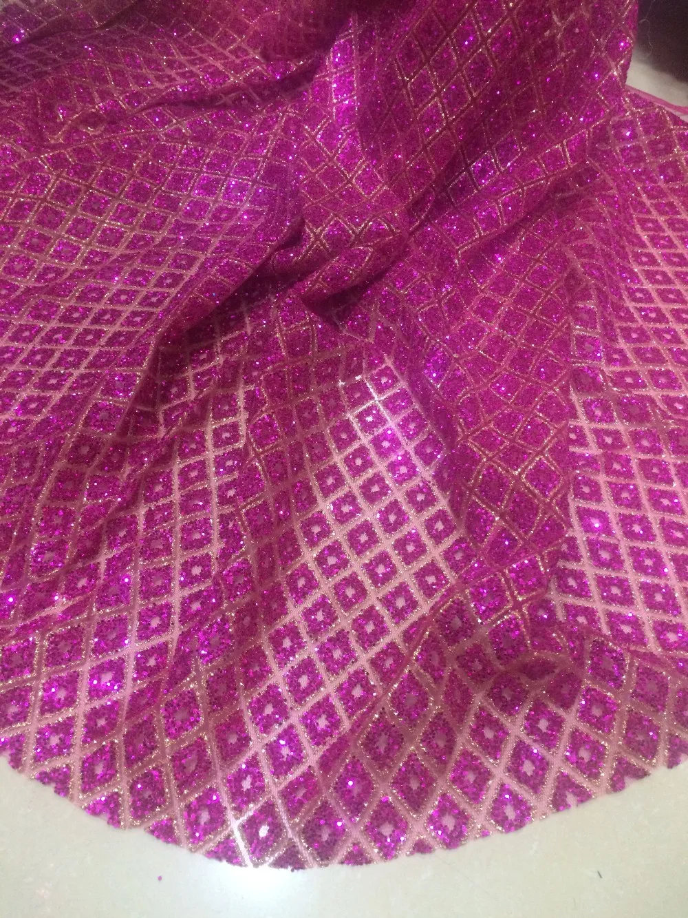 Glitter Mesh Fabric For Sewing Dress Embroidered Tulle Lace High Quality Hojilou | Дом и сад