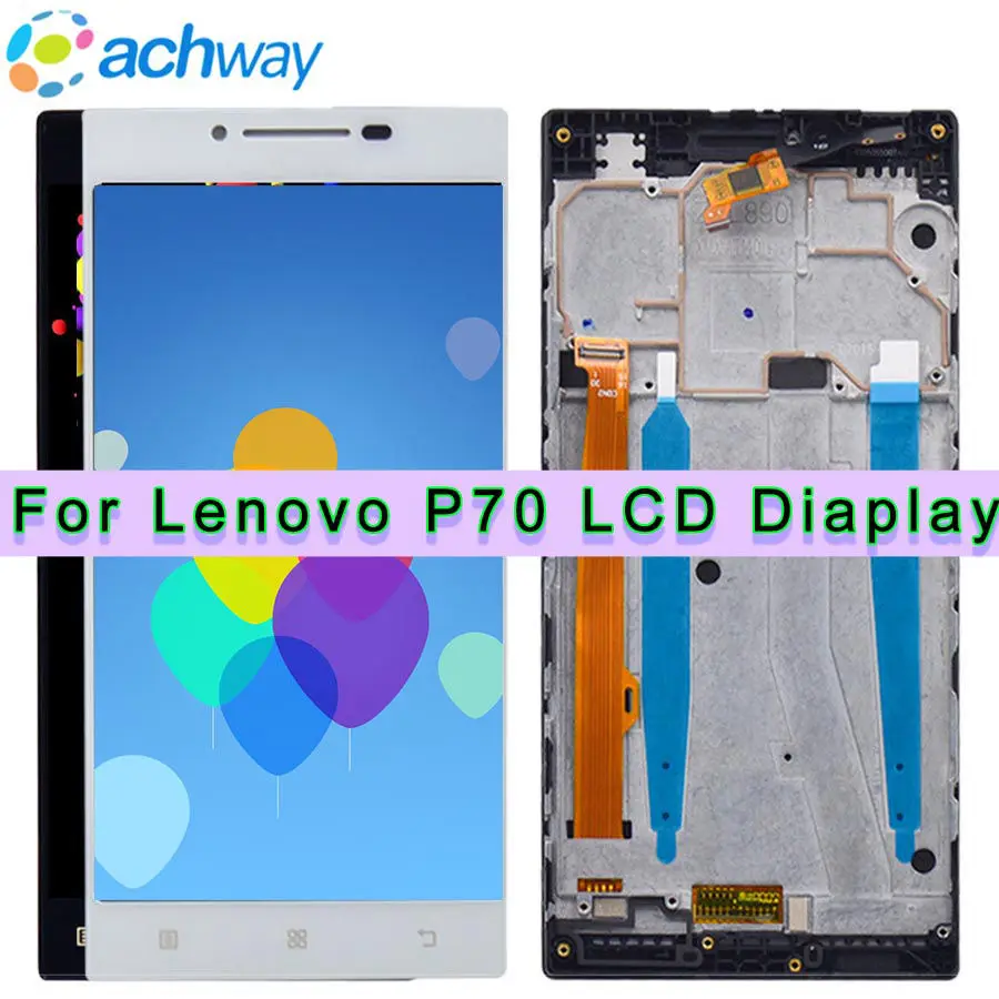 100% протестированный 5 0 &quotЖК дисплей LENOVO P70 ЖК сенсорный экран с рамкой для в сборе