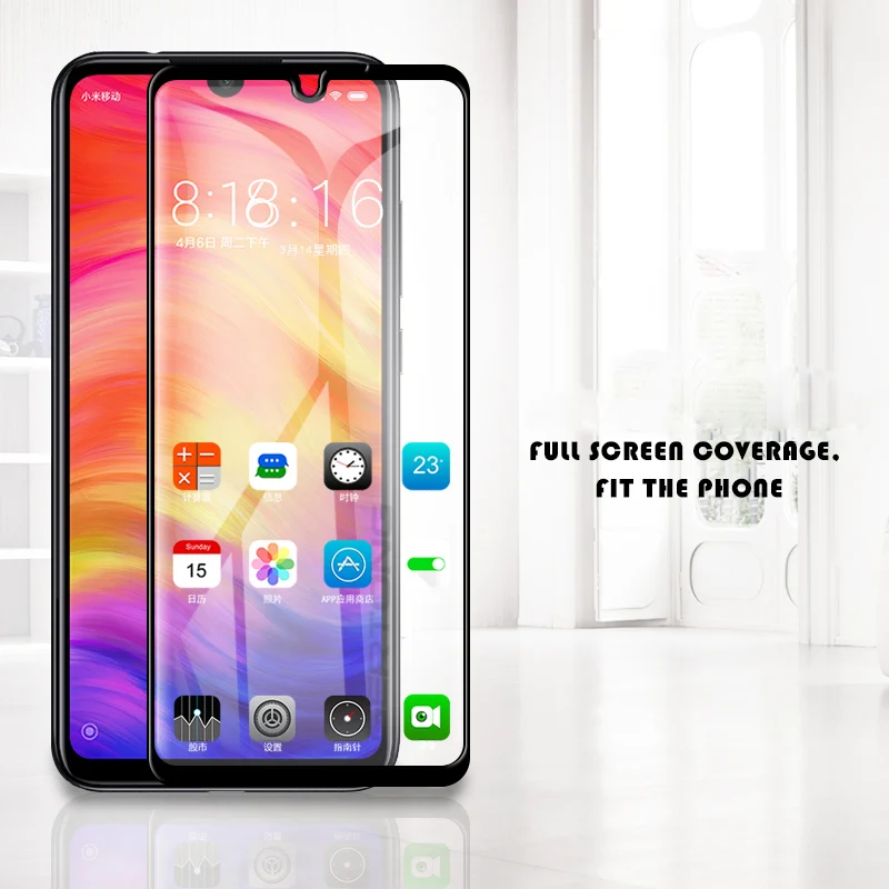 Закаленное стекло 5D на весь экран для Xiaomi Redmi 7 Note Pro полное покрытие изогнутая