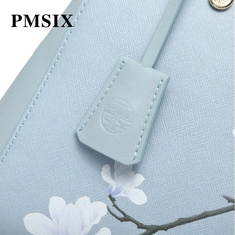 PMSIX модная женская сумка с цветочным принтом сумки на плечо женские кожаные