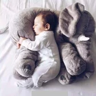 Мягкие подушки в виде слона, 1 шт., 60 см, детская подушка для сна, мягкое одеяло в виде слона, лучший подарок для детей