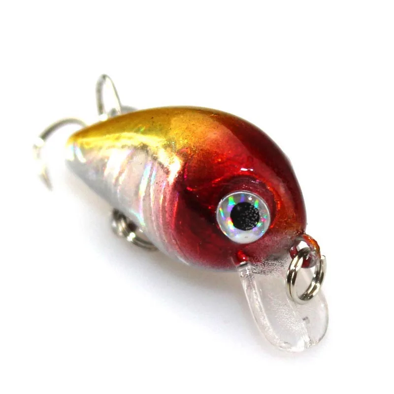 1 шт. 3 см 1,5 г мини Crazy колебание PESCA, воблер жесткая рукоятка приманка снасть искусственные рыболовные плавающая приманка для рыбы японский воблер - Цвет: J 10