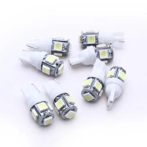 Горячая Распродажа! T10 194 168 W5W AMPOULE LAMPE 5050 SMD 5 светодиодов BLANC 12V POUR VOITURE