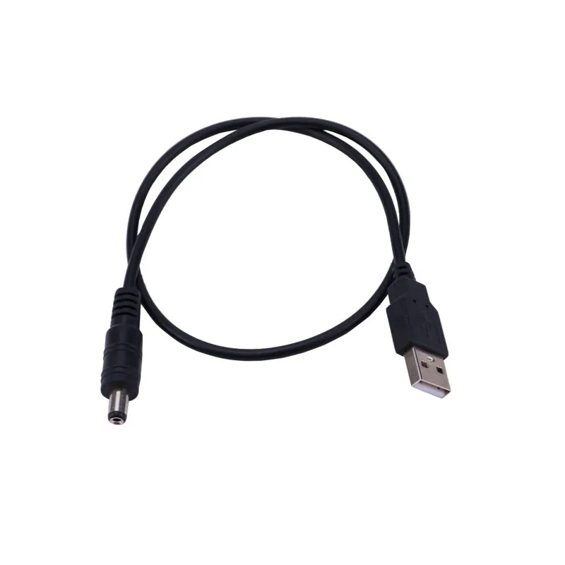50 см USB порт к 5 5x2 1 мм DC5V Штекерный разъем кабеля питания 19 7 дюйма Кабельный