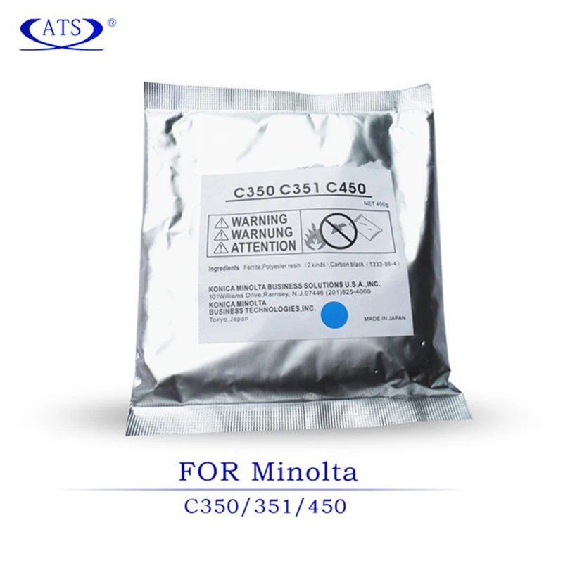 400 г/шт. CMYB порошок разработчика для Konica Minolta Bizhub C 350 351 450 совместимые поставки