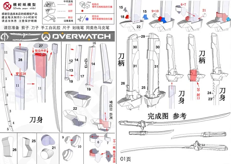 3D модель бумаги Keep Watch Vanguard Genji не может быть запущена вручную|Картонные