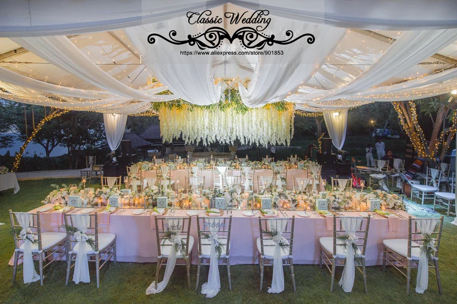 Потолочная прозрачная Пелерина 1 4 м * 10 шт.|drapes|draping weddingdrapes decorations |