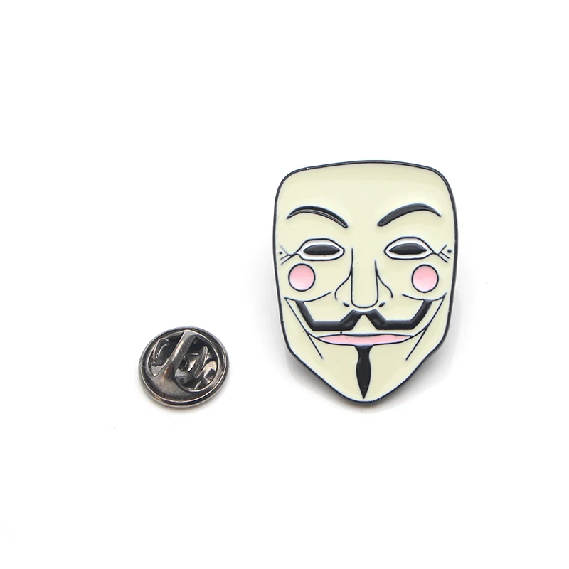 L3562 V для Vendetta Mask Horror булавки эмалированные булавки и броши для женщин и мужчин нагрудные булавки рюкзак сумки значки детские подарки ювелирные изделия