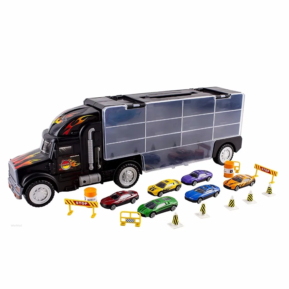 18 шт./компл. транспорт автомобиль перевозчик грузовик игрушка для мальчиков