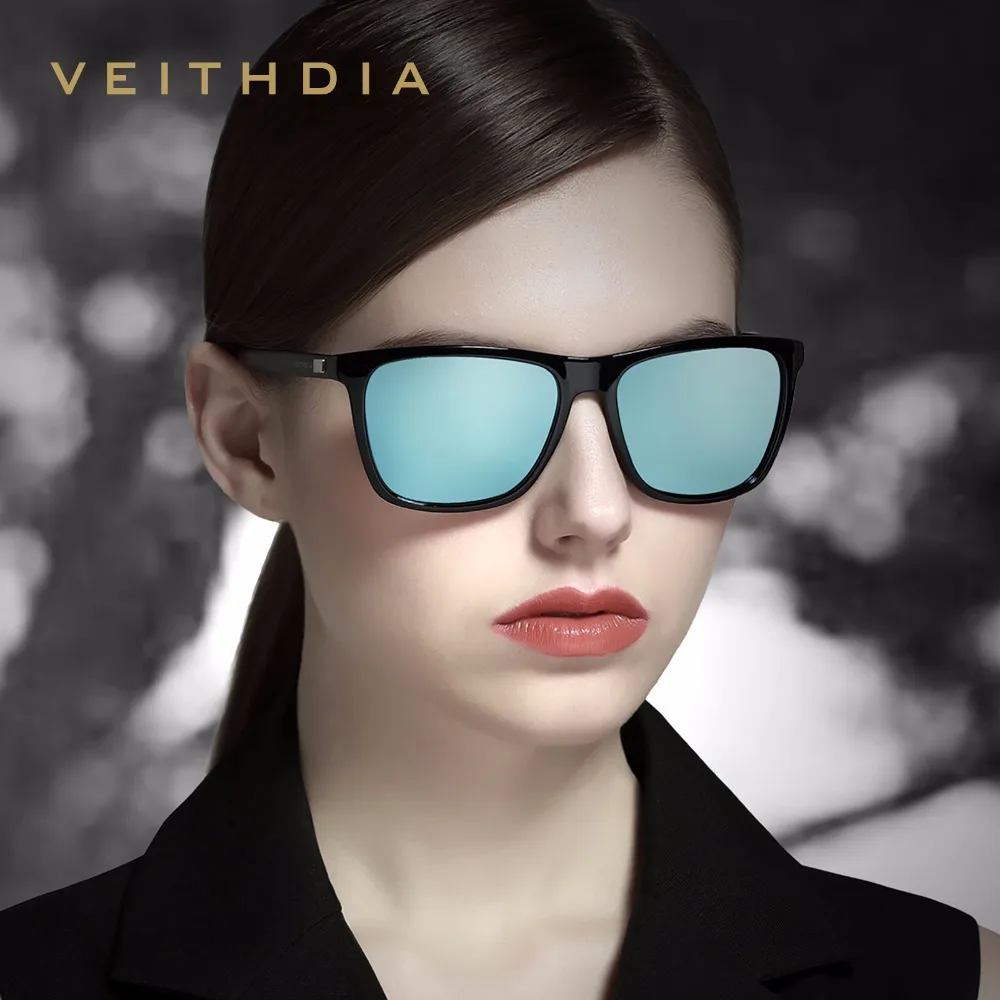 Фото Оригинальные солнцезащитные очки VEITHDIA, спортивные уличные очки унисекс из алюминия TR90, поляризованные линзы UV400, Винтажные Солнцезащитные ... №2