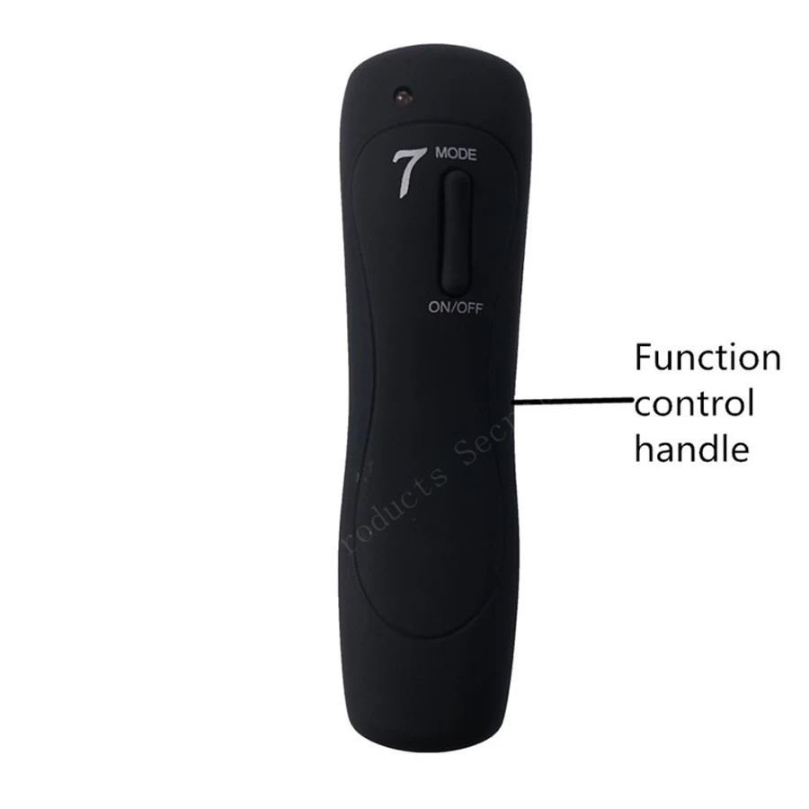 Силиконовая анальная пробка с вибратором 7 режимов вибрации