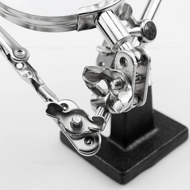 Сварочный Вспомогательный зажим увеличительное стекло Электрический паяльник