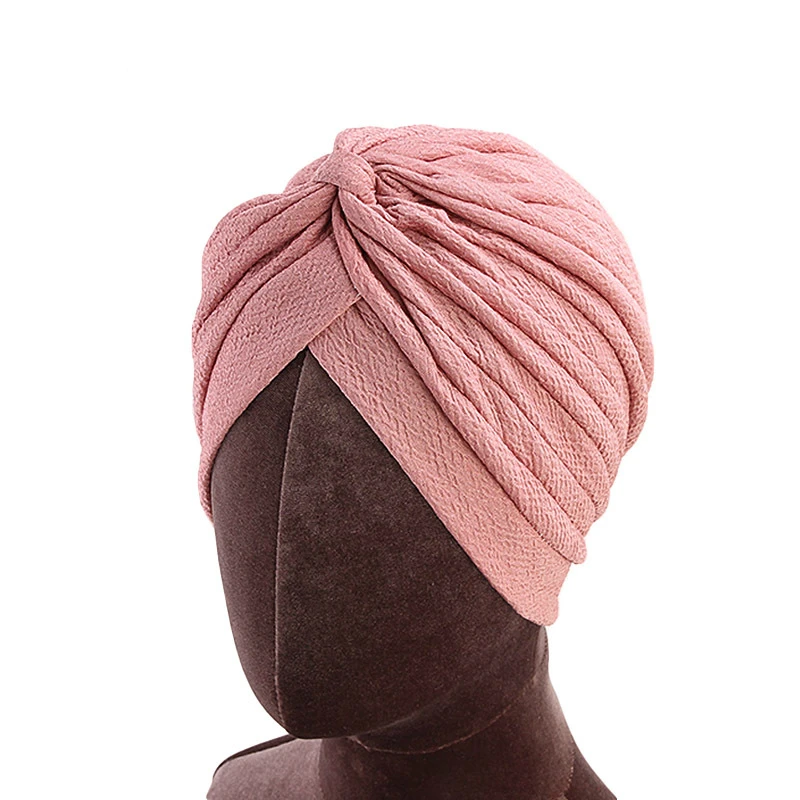 Женские новые банданы ретро-моды тюрбан шляпы леди спа однотонные кепки для макияжа религиозного стиля Баотоу теплые индийские.