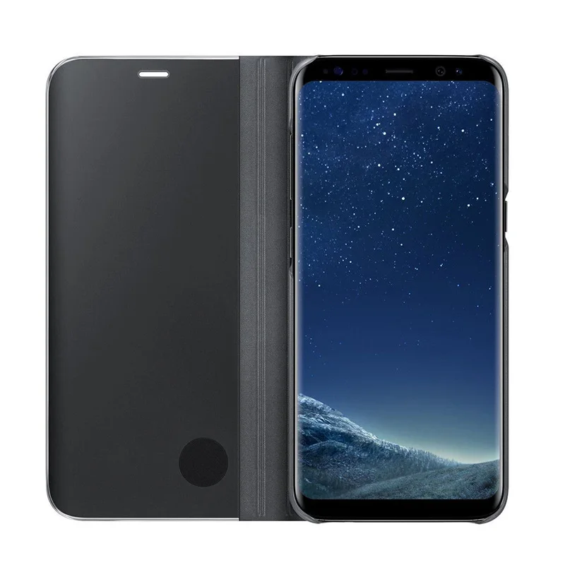 Умный зеркальный флип чехол для Samsung Galaxy S8 A5 A8 J5 J7 J4 J6 J8 2018 S9 Plus S7 Edge S6 Note 8 9 5 4 A3 J3 2017