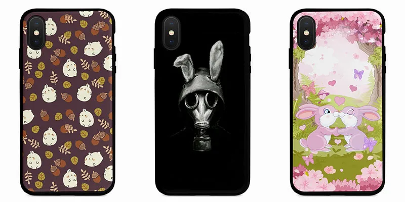 Силиконовый чехол для телефона животных Кролик Iphone 5 5s SE 6 6s 7 8 плюс X Xr Xs Max Мягкий