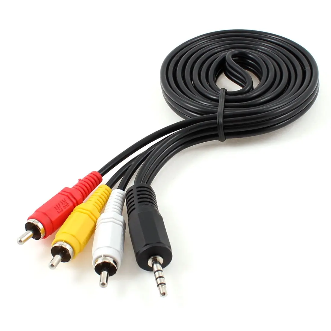 

4.9ft Long 3.5mm Jack to 3 RCA Male Adapter AV Extension Cable for TV VCD DVD