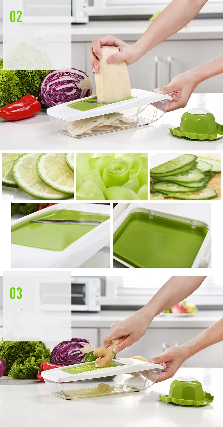 Lmetjma мандолина slicer руководство овощерезка с 5 лезвий картофель морковь терка для овощей Лук срез LK0728J