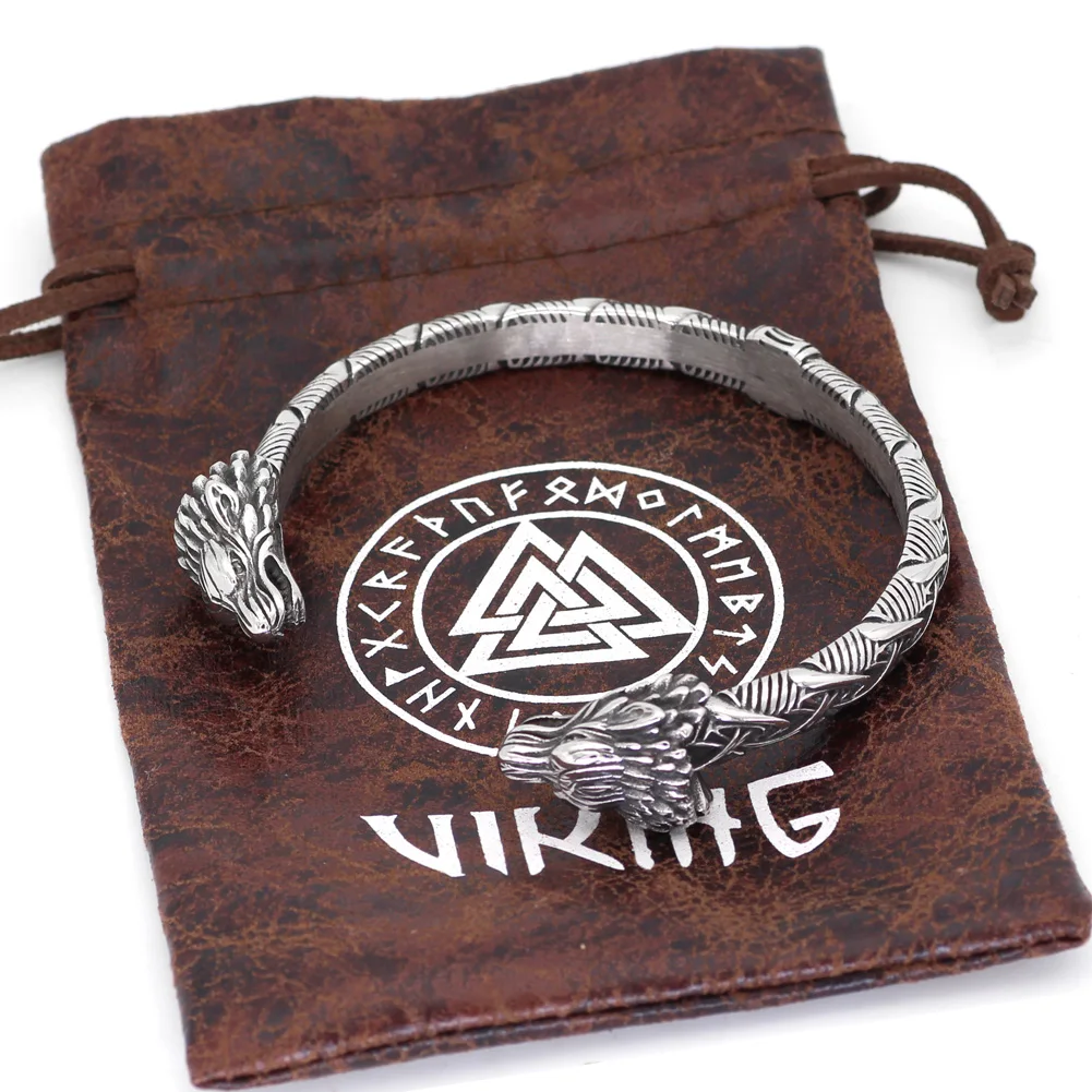 Скандинавский Викинг Norse Дракон скандинавские мужские часы наручные браслеты на