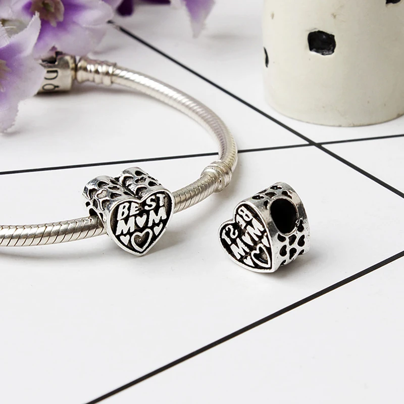 Новые бусины из сплава подвески для лучшей матери подходят оригинального