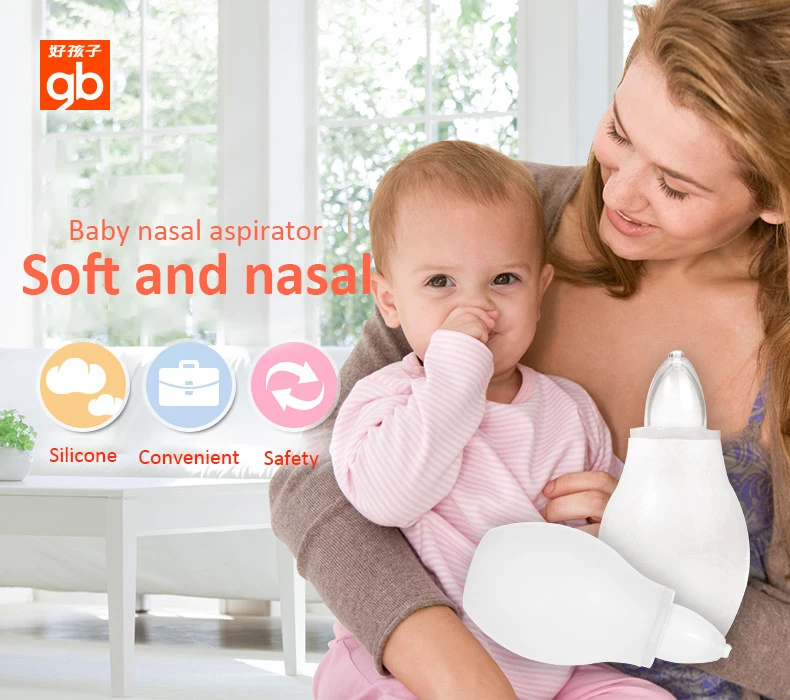 Goodbaby New Born Baby Safety Suction Nasal Aspirator Top Brand Vacuum Device Solid Dropper Type Heath Care | Мать и ребенок