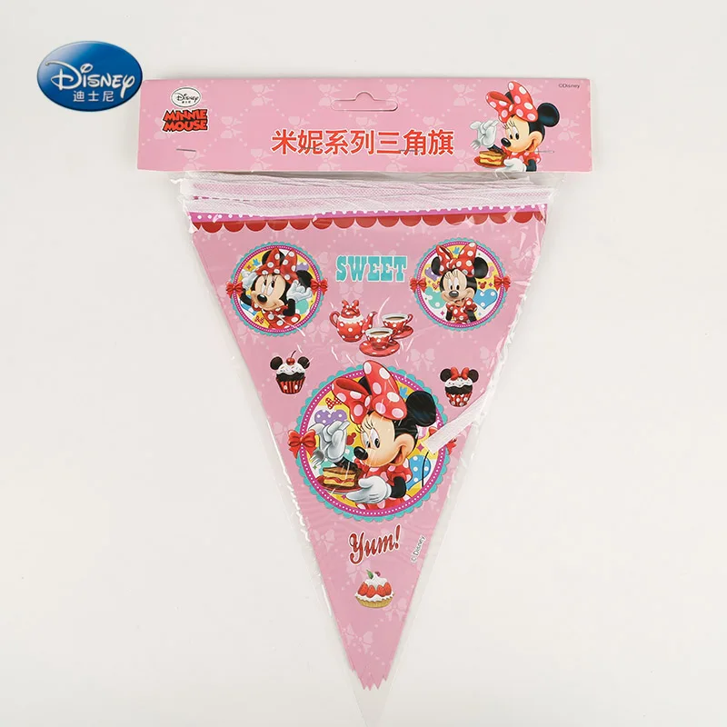 Minnie mouse Флаг 1 комплект баннер в том числе 12 шт. вымпел замороженная софия коко тема дети пользу с днем рождения принадлежности декор 2,8 м - Цвет: Minnie mouse