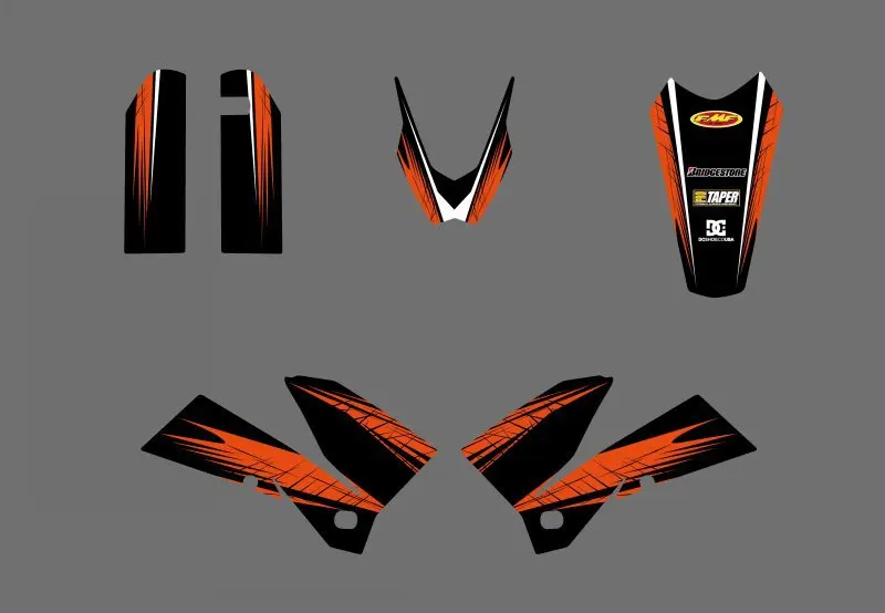 0578 новая команда графики с соответствующими фоны подходят для KTM SXF MXC SX EXC серии 2005