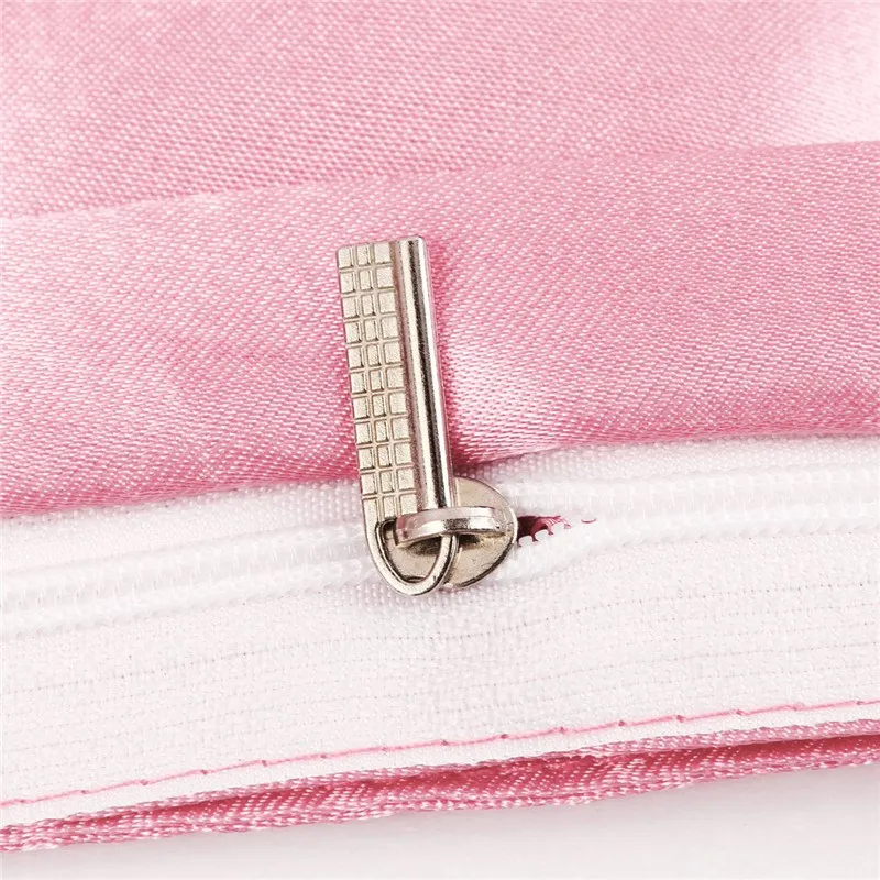 Атласный шелк чувство постельное белье 3/4 шт. шелковые постельные