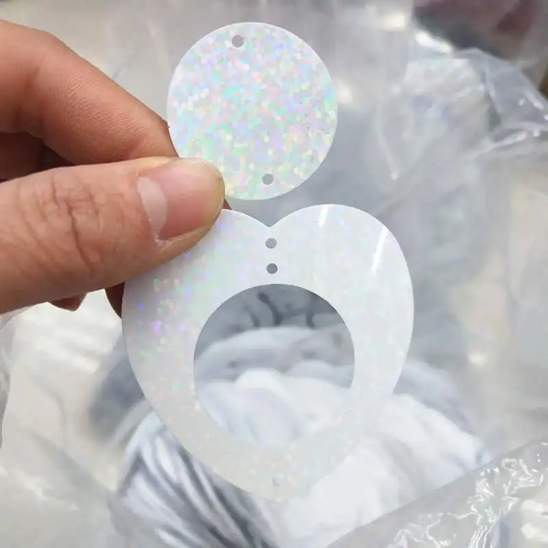 55mm Laser White 100 шт свободные плоской Блестки для рукоделий шторы «сделай сам» Аксессуары Свадебные украшения Свободные блестка - Цвет: 55mm Laser White