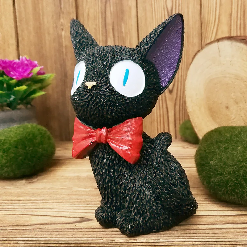 Чёрная камедь Ghibli Миядзаки Kiki аниме кошка Alcancia керамический Горшочек &quotОдежда