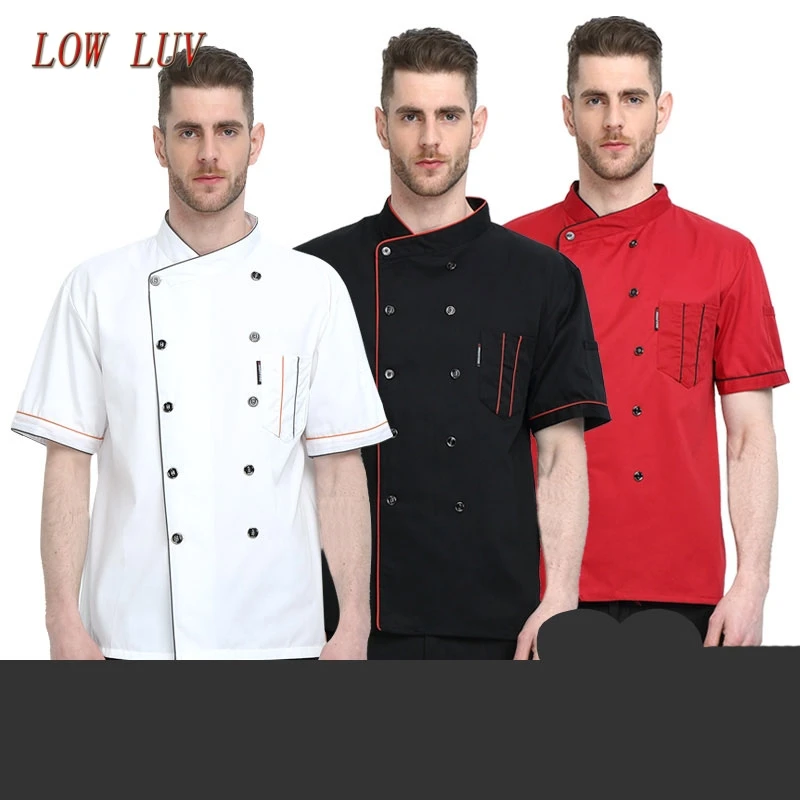 2017 летняя одежда для шеф повара с коротким рукавом отеля ресторана работы