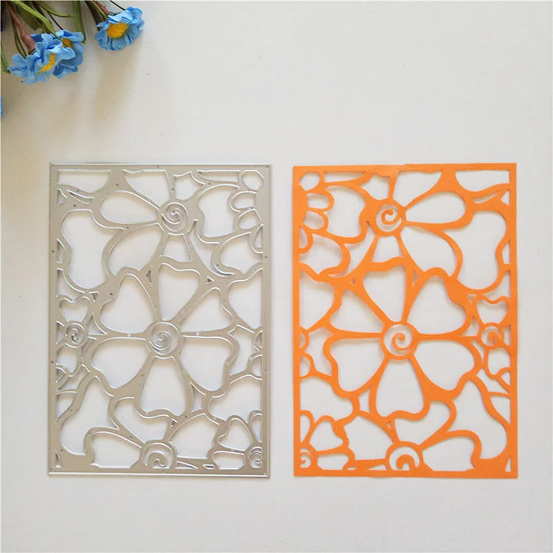 Rectangle Pattern heart cutting Dies paper craft home decor metal dies Craft Embossing Scrapbooking | Дом и сад