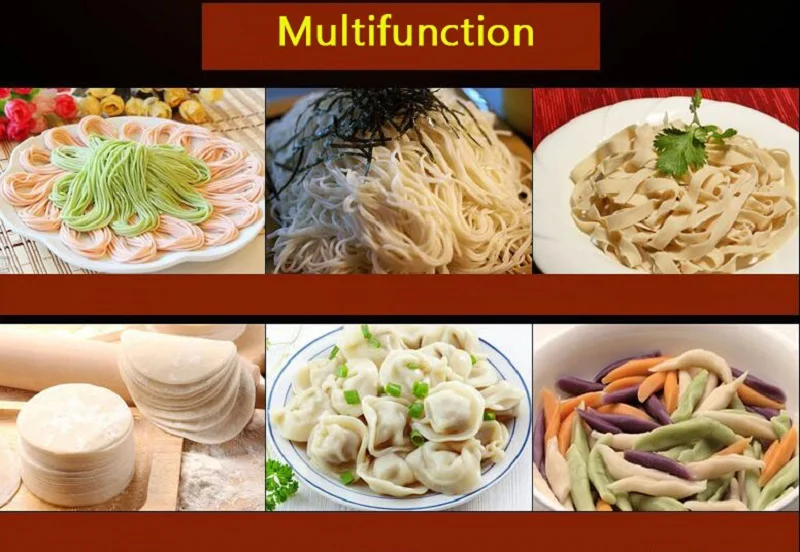 hot 6-Gear adjustable Durable Stainless Steel Handle Pasta Maker Noodle Press Machine Multifunction Manual Pressing Machine