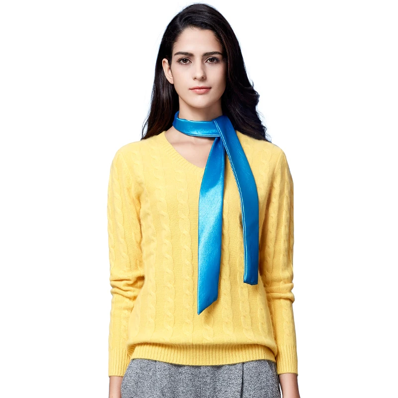 Женский кашемировый пуловер с V-образным вырезом 2017 | Женская одежда