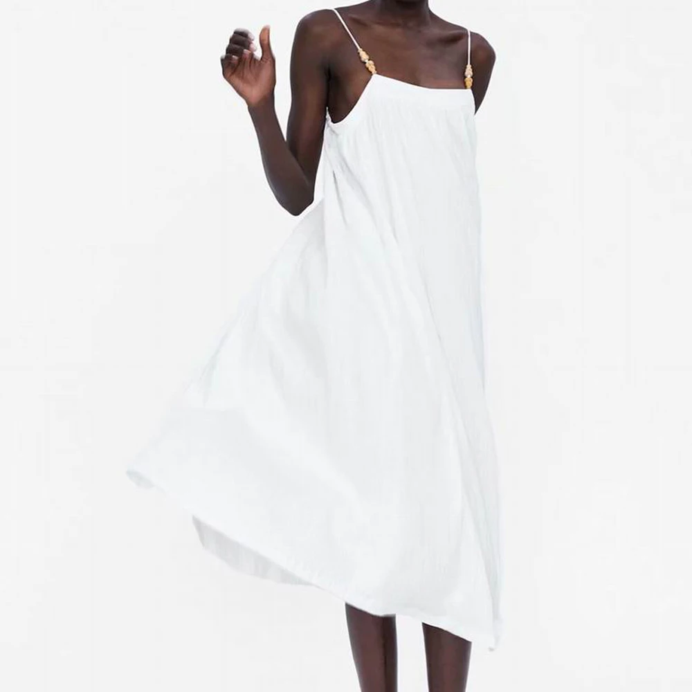 2019 летние новые поступления женские платья на бретельках со стразами шифоновое