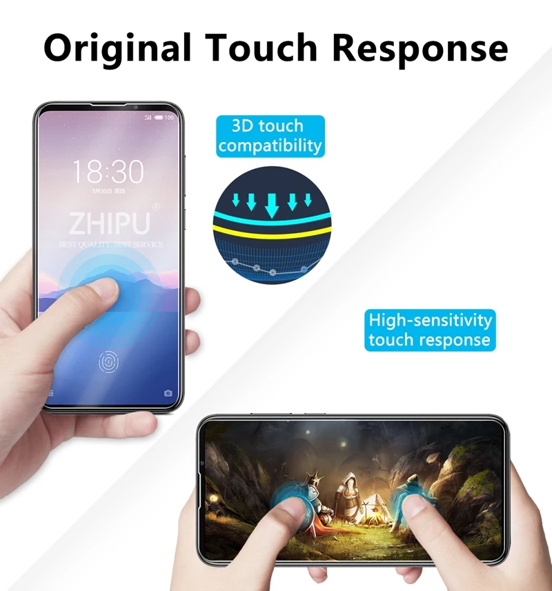 Закаленное стекло для Meizu 16XS 2 шт. защита экрана 2.5D 9H Премиум защитная