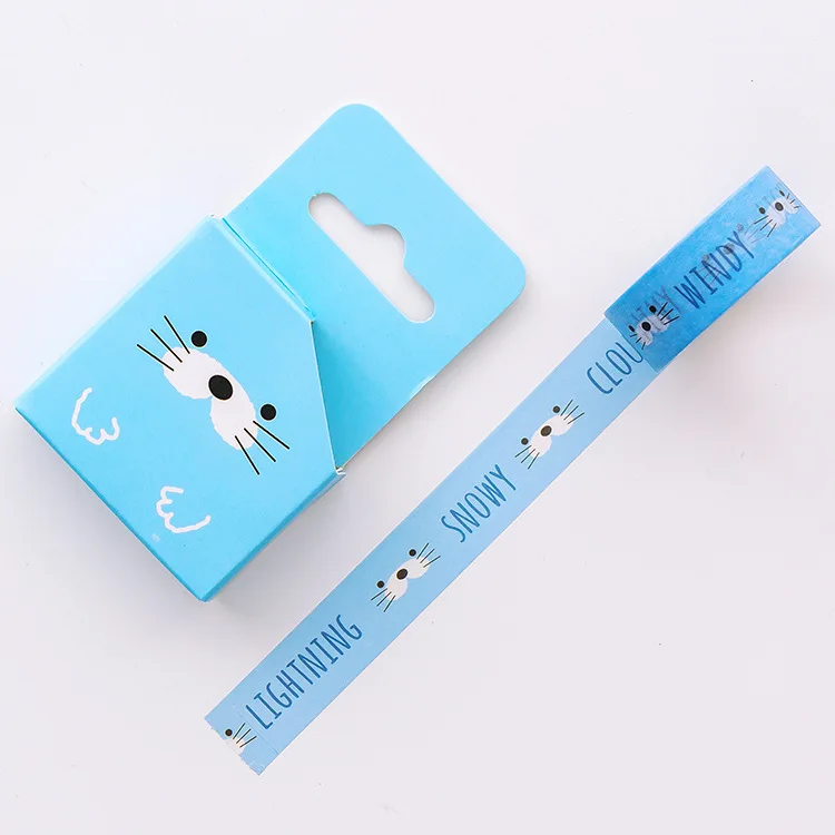 1,5 см* 5 м Kawaii креативная мультяшная собака кактус маскирующая лента альбом Скрапбукинг Декор васи клейкая лента Этикетка - Цвет: E