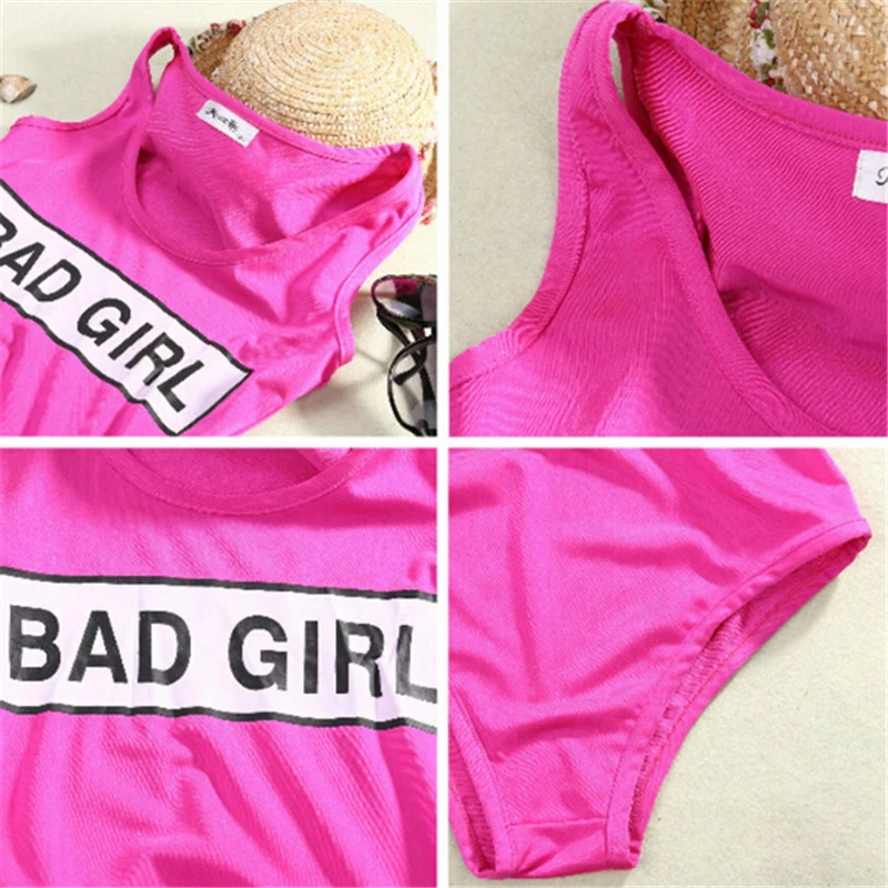 Сексуальный женский цельный купальник бикини с буквами монокини для ванной