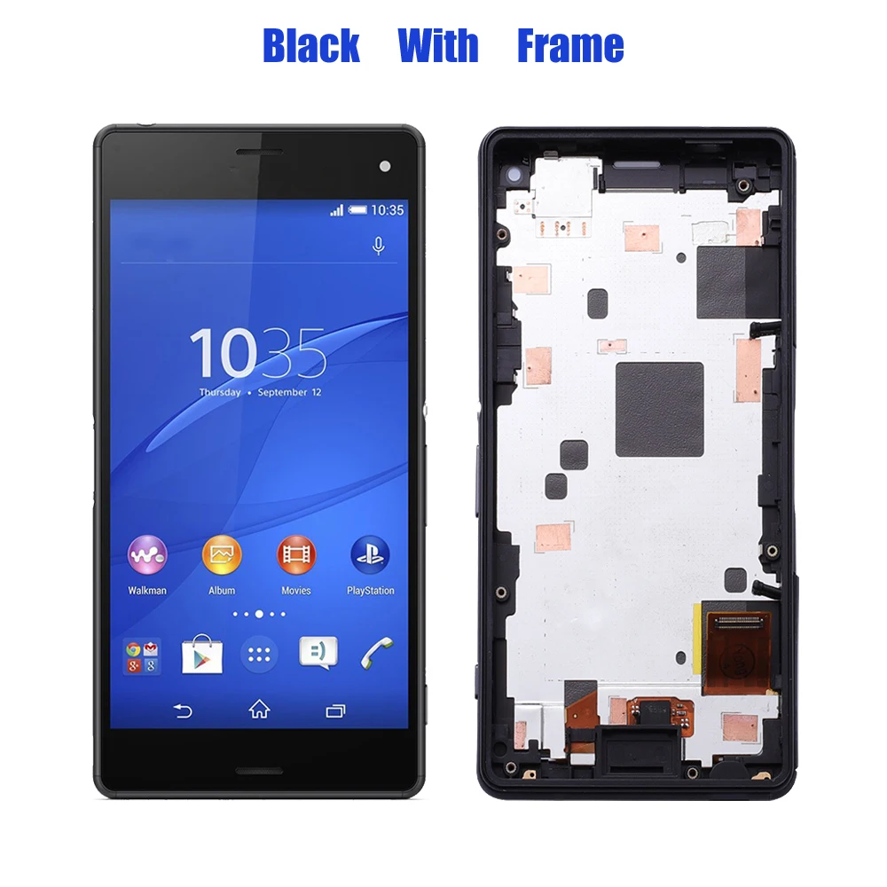 Для Sony Xperia Z3 Compact дисплей сенсорный экран дигитайзер сборка D5803 D5833 ЖК для Mini