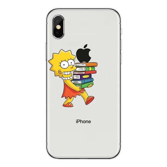 Hard PC J.Simpson Homer J. Simpson прозрачный жесткий PC пластиковый чехол для телефона для iPhone X XS MAX XR 6 6s 7 8 plus SE 5S 5 Барт Симпсон задняя крышка coque capa - Цвет: Hard PC J.Simpson