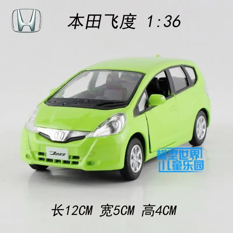 Высокая имитация 1:36 Honda Fit модель автомобиля из сплава с откидывающейся спинкой