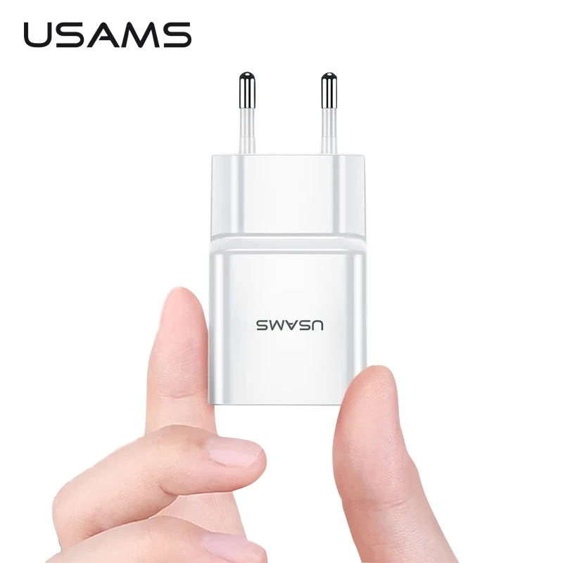 USAMS EU US UK USB зарядное устройство смарт для мобильного телефона iPhone Samsung Oppo 1 2