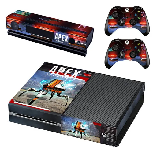 GSTM2523 Новая наклейка на кожу для Xbox One консоль и Kinect и 2 контроллера для Xbox One Наклейка на кожу винил-APEX Legends - Цвет: GSTM2523