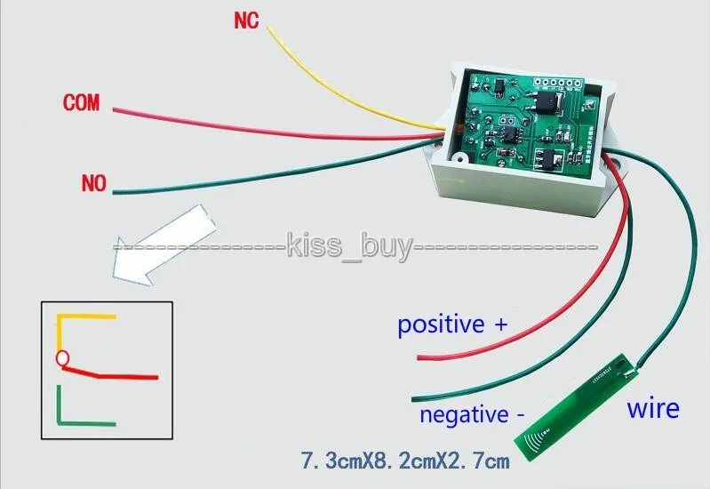 Dc 12 v Bluetooth Бесконтактный переключатель для мобильного телефона модуль с