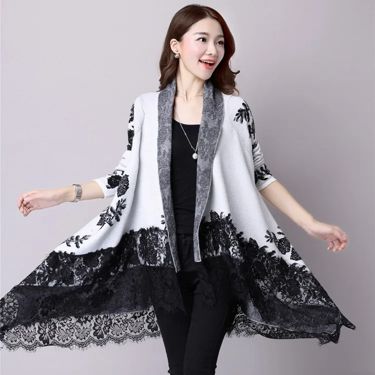 2019 Новая Осенняя мода нестандартный женский свитер большого размера вязаный